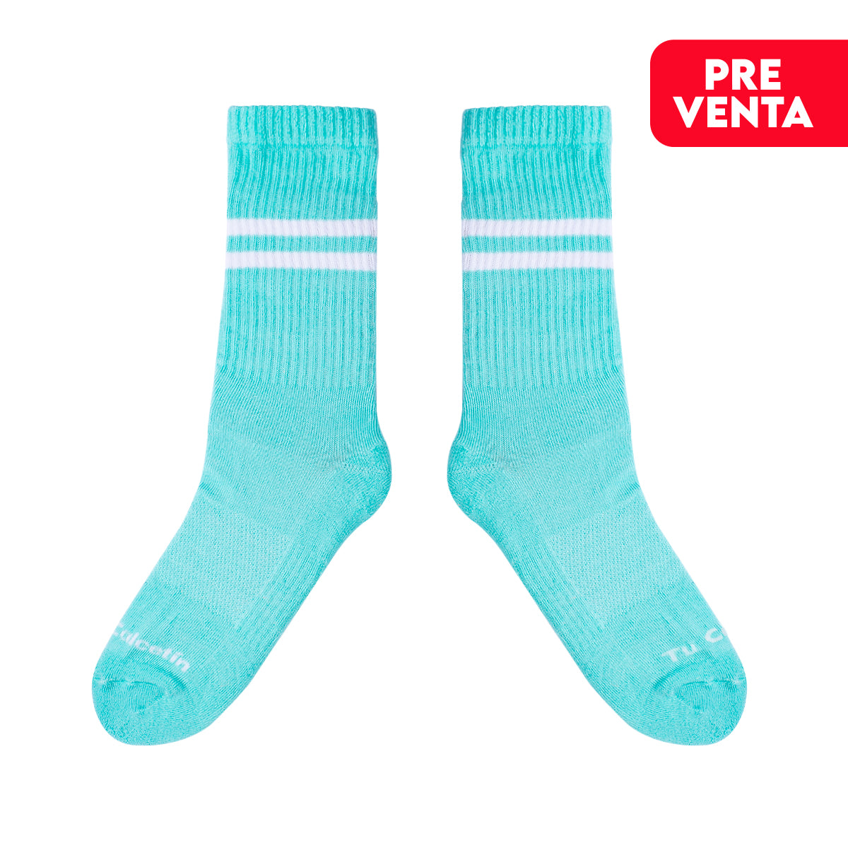 Turquesa - Calceta retro sport