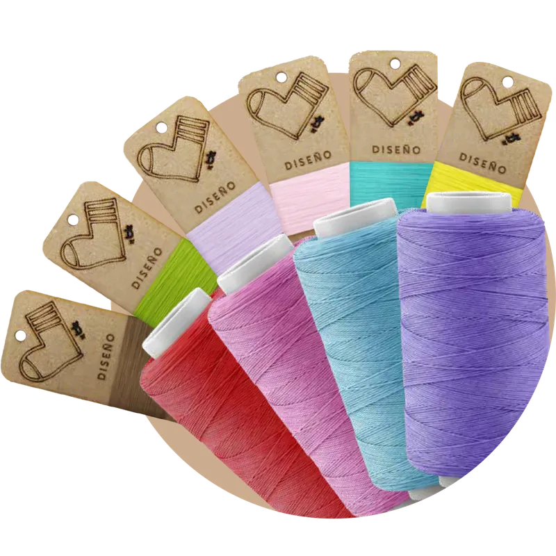 Variedad de colores de hilo