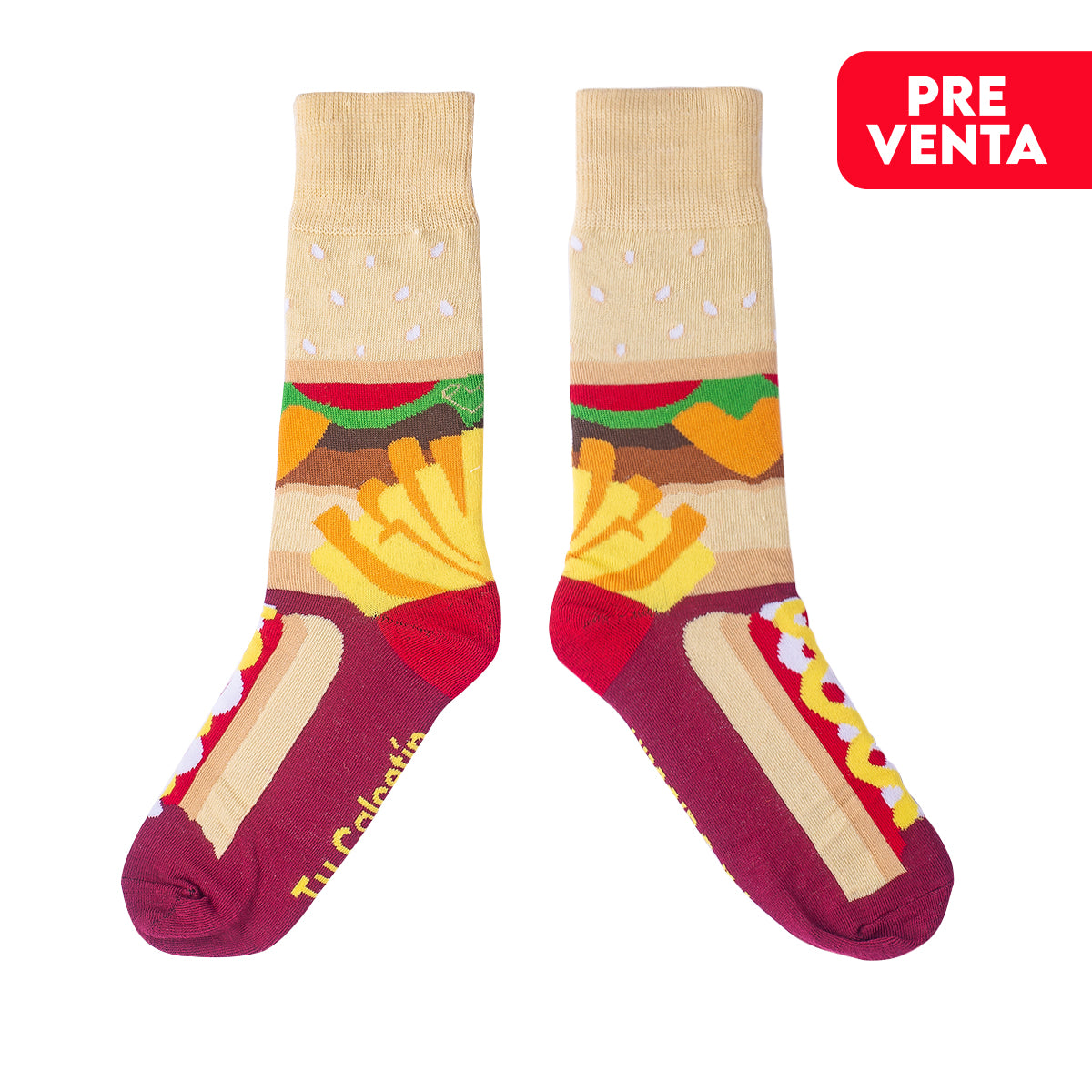 Combo Cuates - Calcetín de hamburguesa